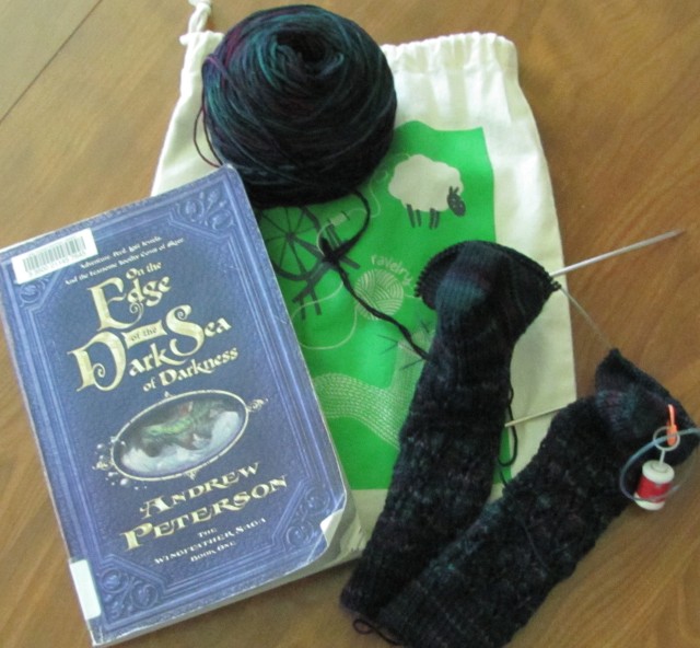 Knitting and reading